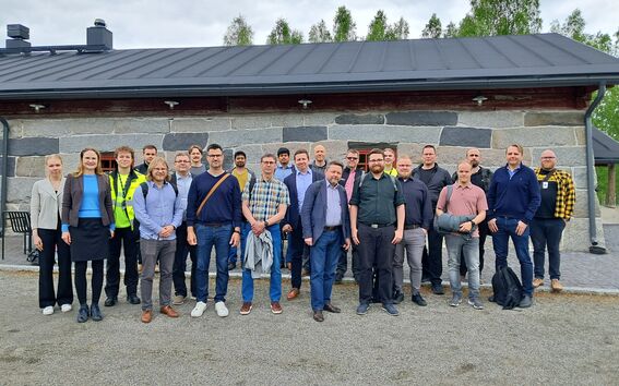 TwinFlow project members at Ponsse